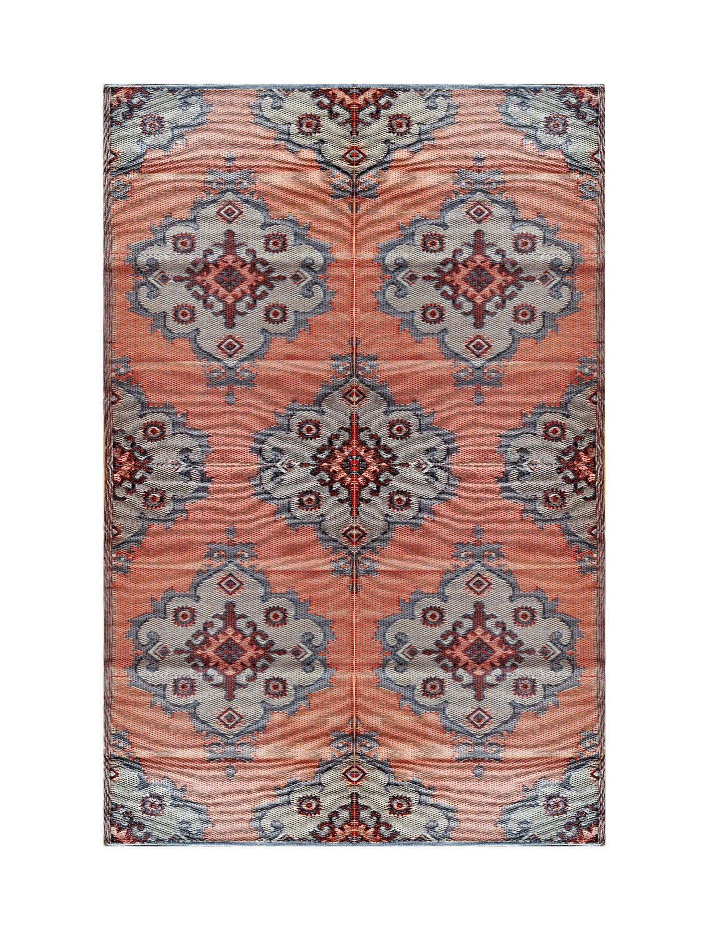 Outdoor rugs geometric orange grey Portable waterproof