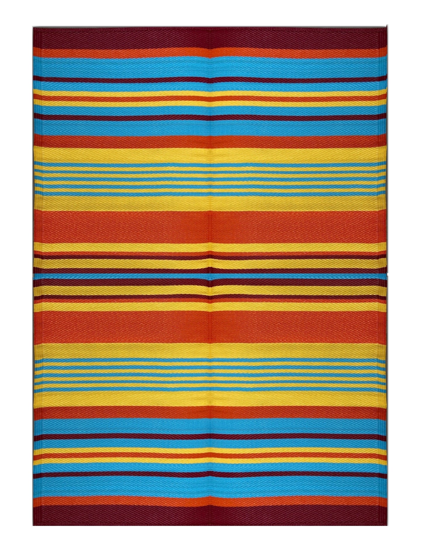 BalajeesUSA Outdoor Patio Rugs Clearance, Multi Color, stripe mats