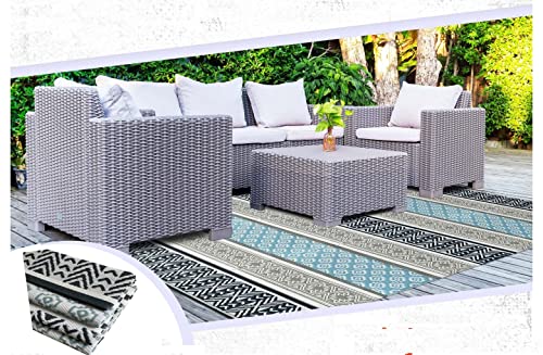 Outdoor plastic straw rug 9x18 9x12 6x9