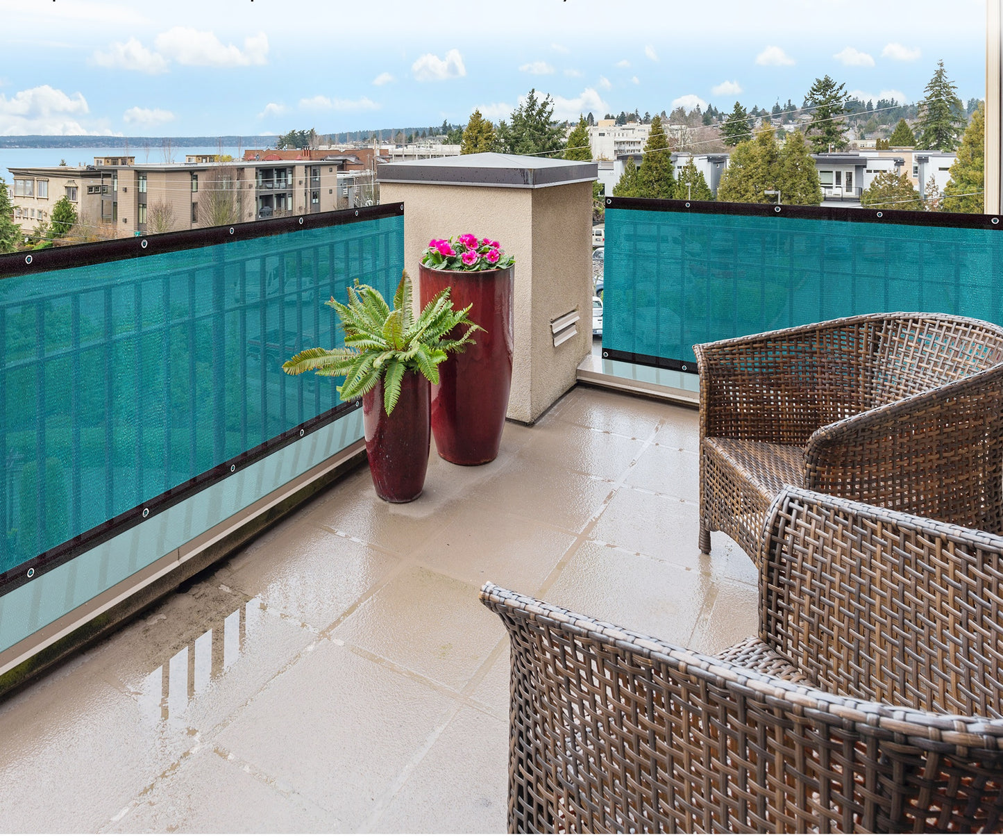 Green Balcony privacy screen, wind block