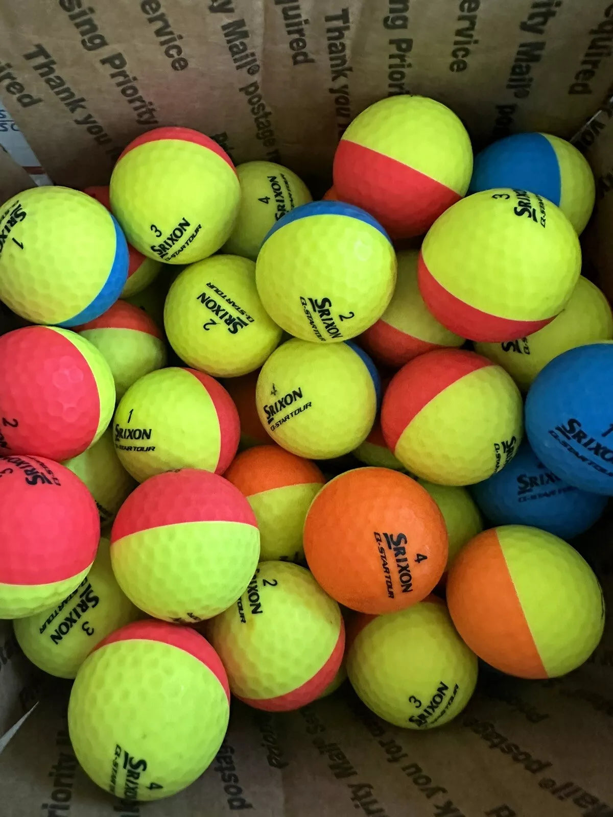 One Dozen Fluorescent Srixon Divides