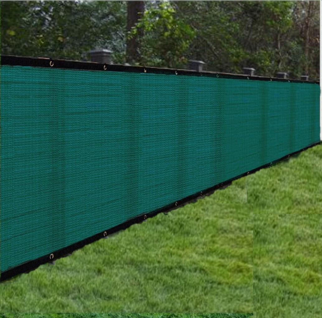 B-USA Privacy Fence Screens - 4 feet and 6 feet tall, Black and Green, Heavy duty