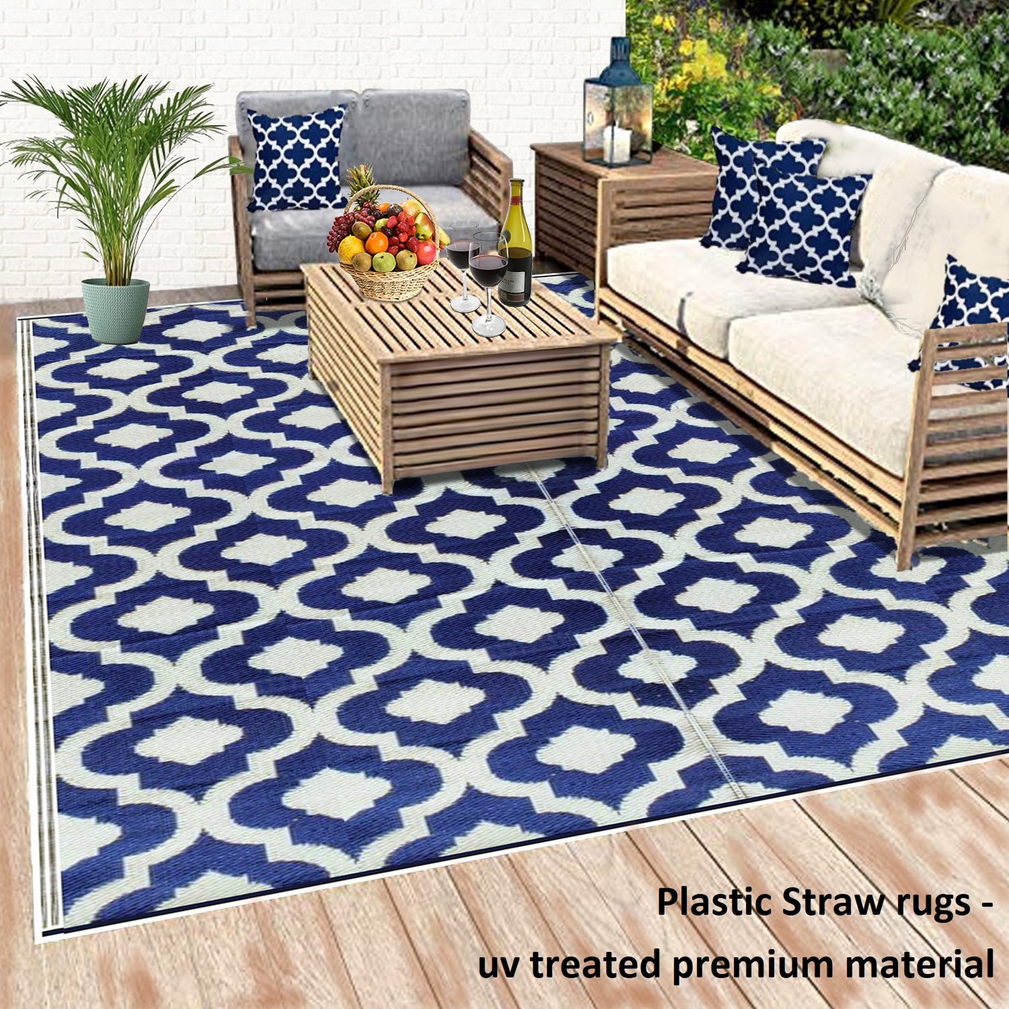 Outdoor patio rugs for camping picnic beach etc