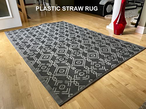 Outdoor rugs geometric beautiful grey Portable waterproof