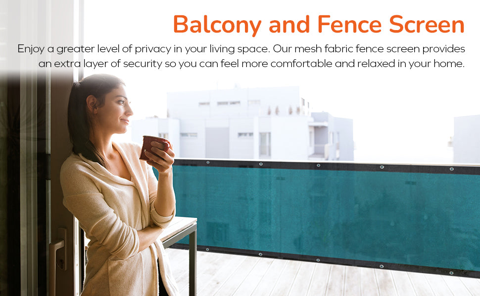 Green Balcony privacy screen, sun shade net