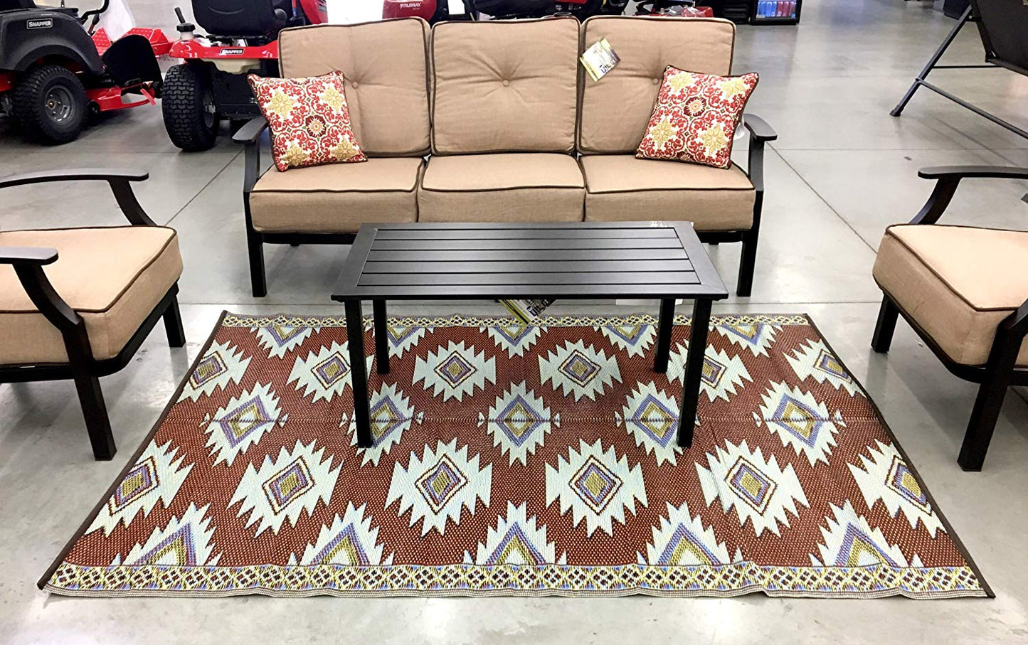 Outdoor rugs Geometric Portable waterproof camping patio decor