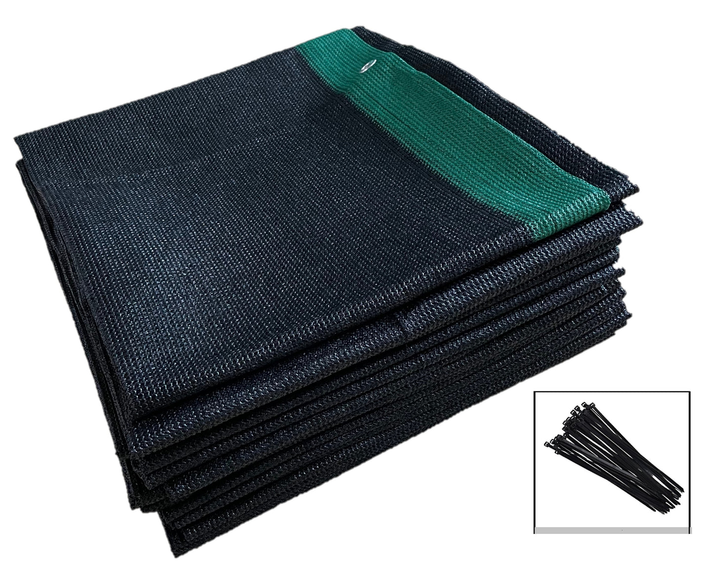 Privacy fence screens black