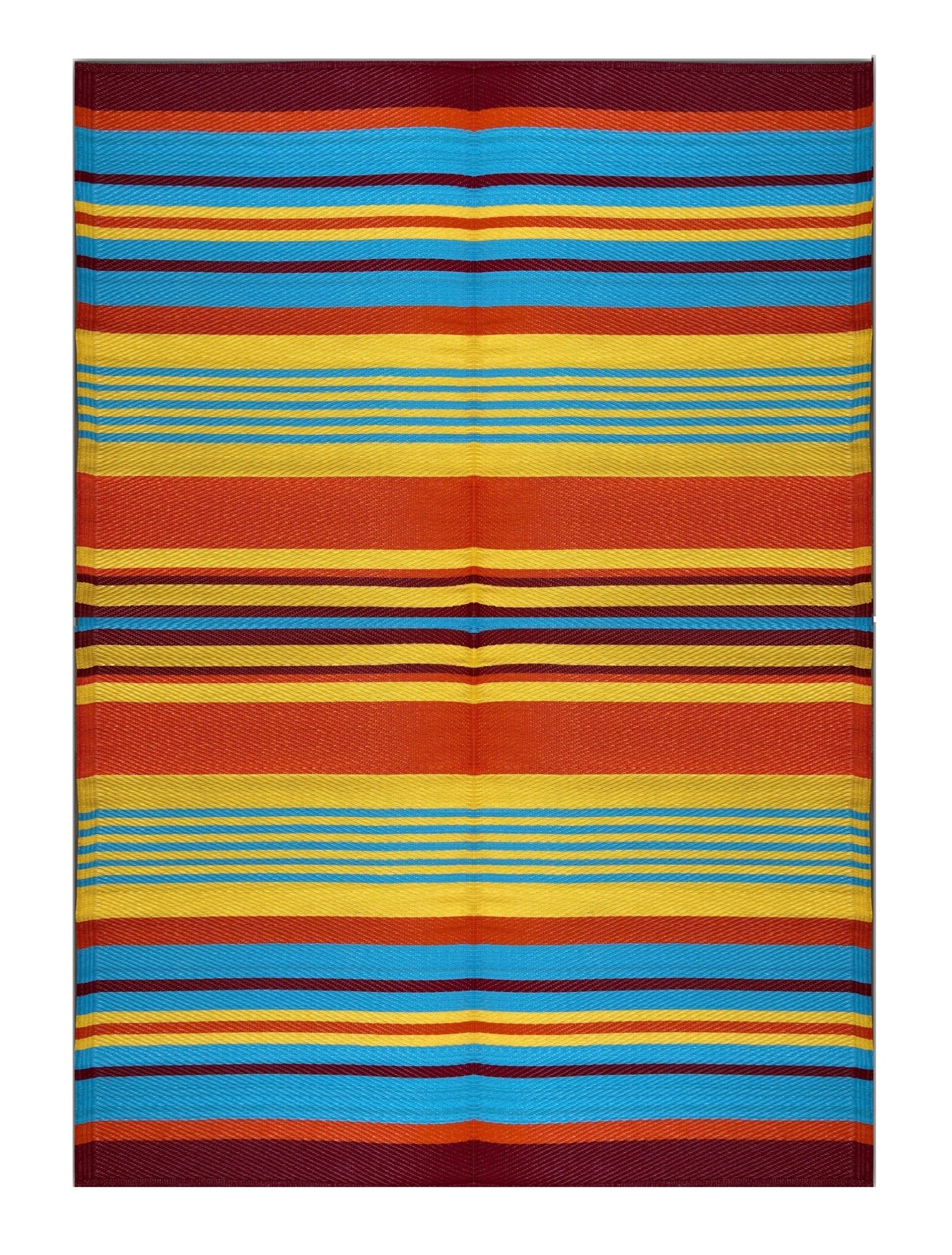 BalajeesUSA Outdoor Patio Rugs Clearance, Multi Color, stripe mats