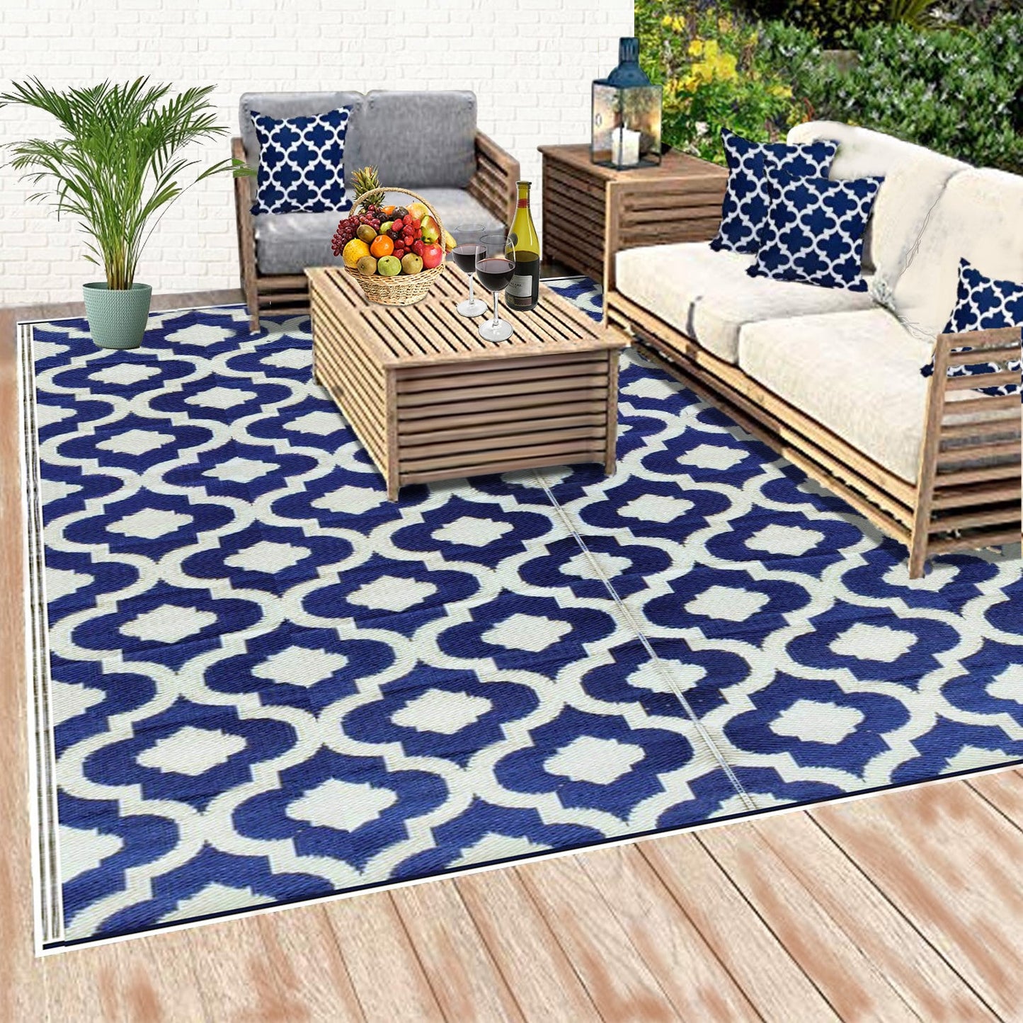 Outdoor patio rugs for camping picnic beach etc 