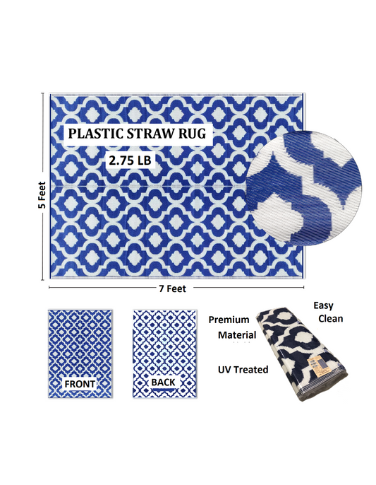 Arabica Reversible Outdoor Rug, Plastic Straw Rug, Door Mat - Availa –