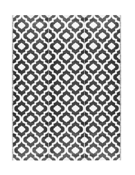 BalajeesUSA Outdoor Plastic Straw Rugs, Patio Rugs in Black colour