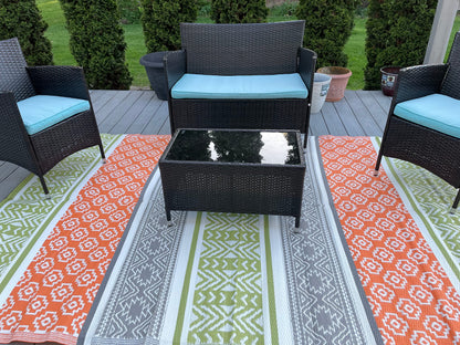 Outdoor Patio rug , plastic straw camper mats