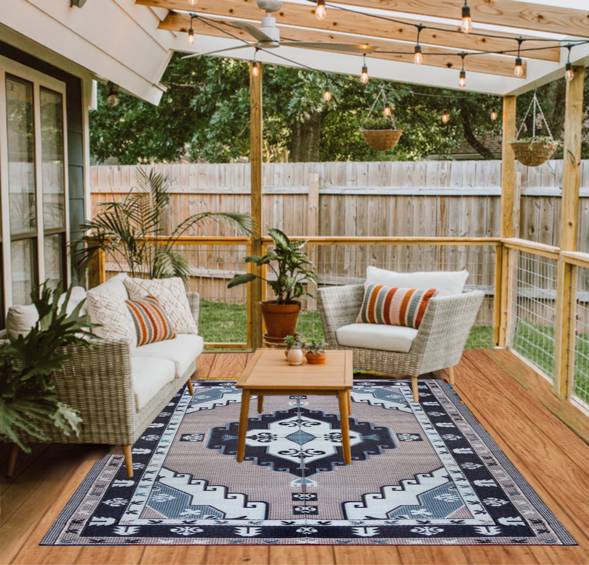 Outdoor Patio rug 6x9, plastic straw camper mats