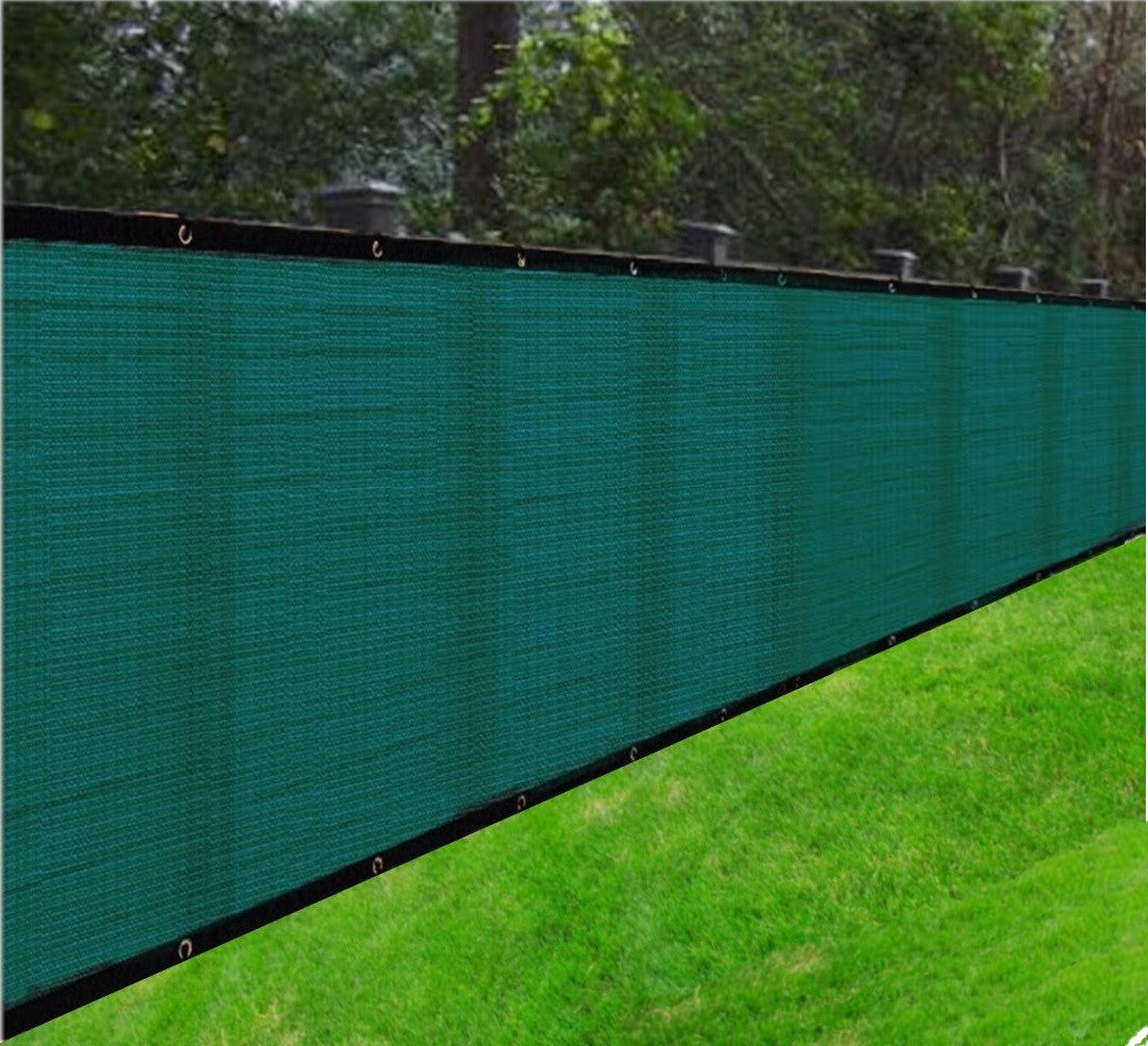 B-USA Privacy Fence Screens - 4 feet and 6 feet tall, Black and Green, Heavy duty